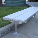 Plain Double Plank Bolt Down Bench