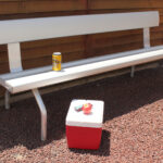 Plain Freestanding Bench with Backrest