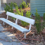 Plain In Ground Down Bench with Backrest