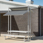 Monash Park Shelter powder coated in Colorbond Shale Grey