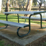 Wheelchair Park Setting powder coated in Colorbond Brunswick Green