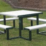 Compact Park Setting powder coated in Colorbond Brunswick Green