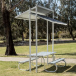 Monash Park Setting powder coated in Colorbond Shale Grey