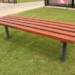 Titan Timber Bench In Ground