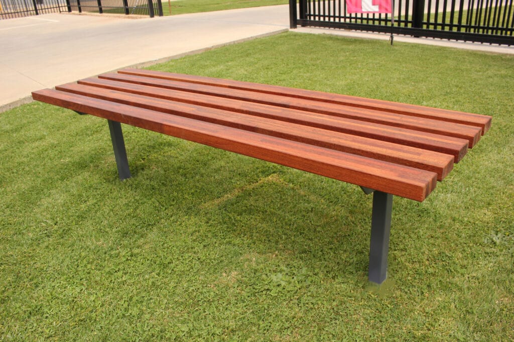 Titan Timber Bench In Ground