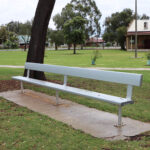 Plain Bolt Down Bench with Backrest