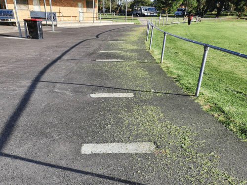 Installation of Plain In Ground Bench Seating